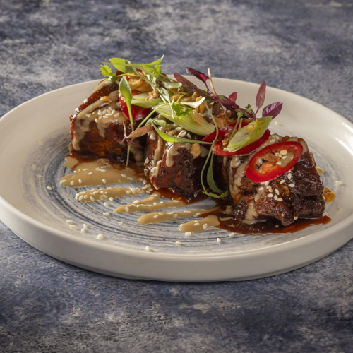 <p>STICKY BBQ PORK BELLY</p>